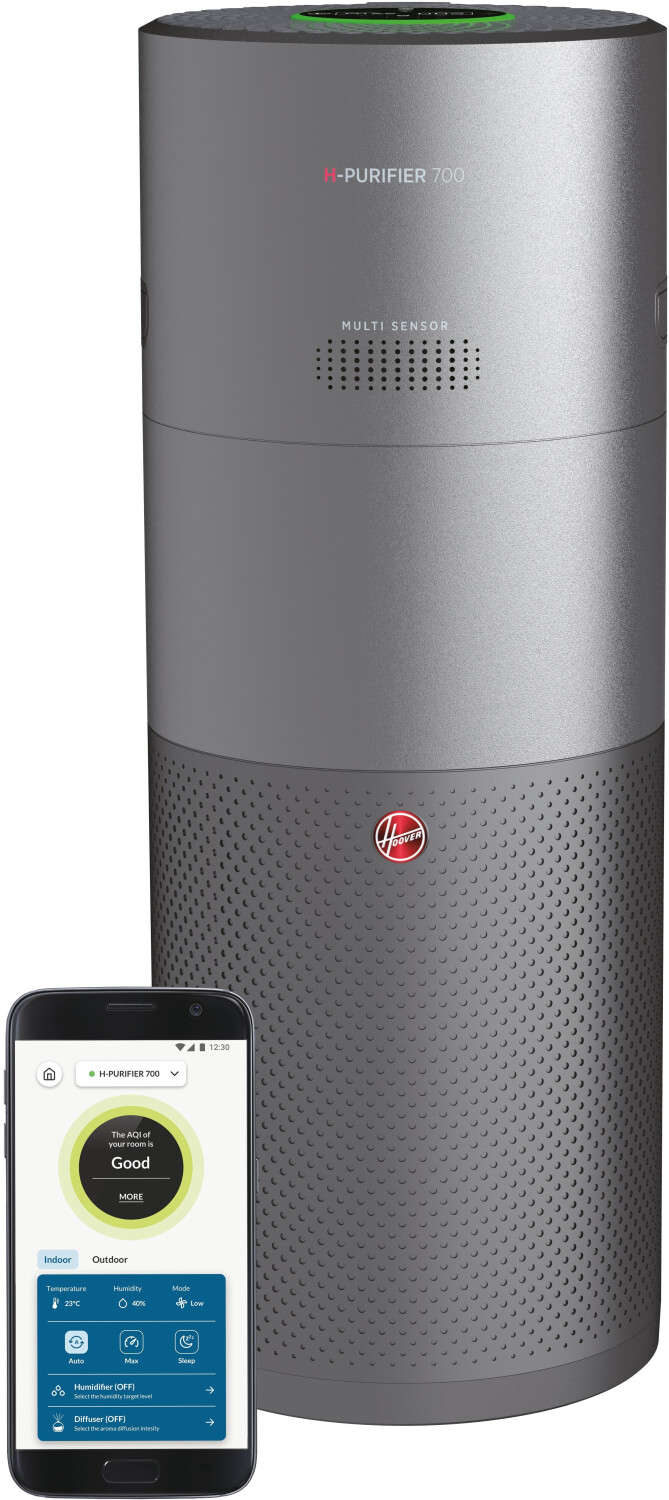 دستگاه تصفیه هوا هوور آمریکا Hoover HHP 75 CAH 011 – دارای فیلتر HEPA 13 برای کیفیت هوای خوب – سنج هوا با سیستم هشدار CO ، برای اتاق تا 110 متر مربع